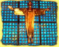 Christusfigur in der Ged&auml;chtniskirche
